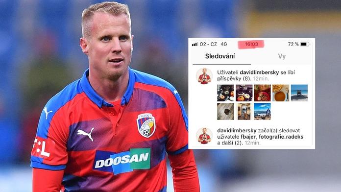 Limberský o půli sjíždí instagram! Na Baníku lajkoval i dušičky