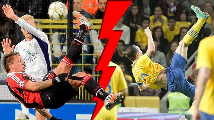 Mexes napodobil Ibru. Který gól byl krásnější?