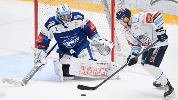 Neuvěřitelný výkon brankáře Komety. Čistým kontem přepsal rekord extraligy