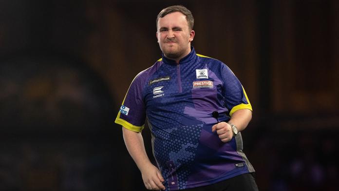 Luke Littler na PDC World Darts Championship
