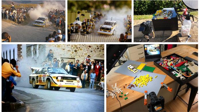 Úžasné snímky: Fotograf zachytil legendu rallye pomocí stavebnice