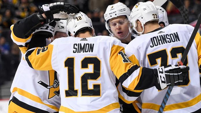 Simon za Pittsburgh konečně skóroval! Trefili se i Radil a Frolík