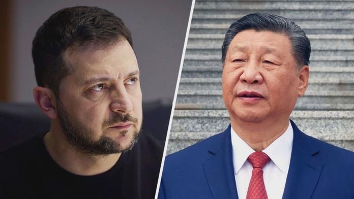 Volodymyr Zelenskyj a Si Ťin-pching