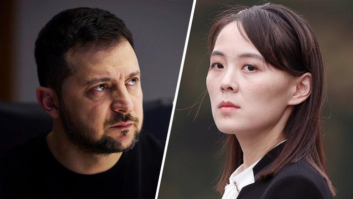 Volodymyr Zelenskyj a Kim Yo-čong