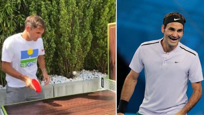 Roger jako Forrest Gump. Legendární tenista válí i v ping pongu