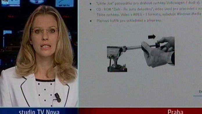 Firma nabízí na webu univerzální klíče k autům.