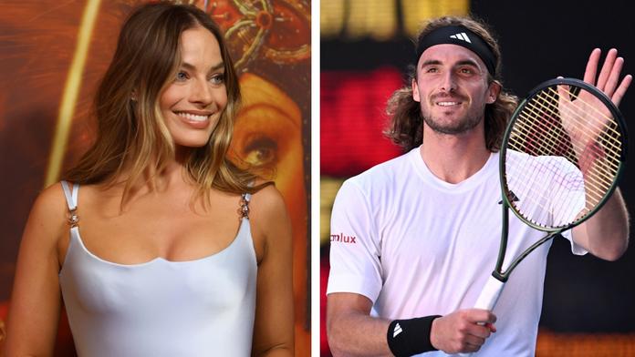 Tsitsipas pozval Margot Robbie do své lóže. Slavná herečka ale nepřišla