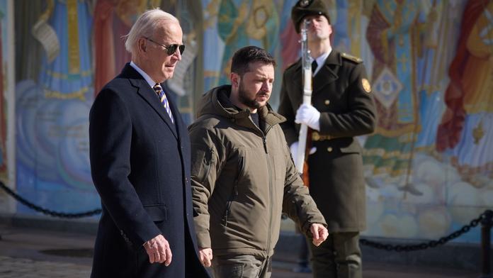 Joe Biden navštívil Ukrajinu, 20. 2. 2023