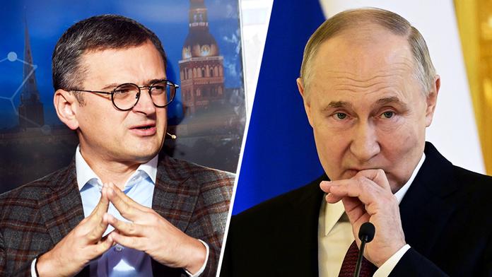 Dmytro Kuleba a Vladimir Putin