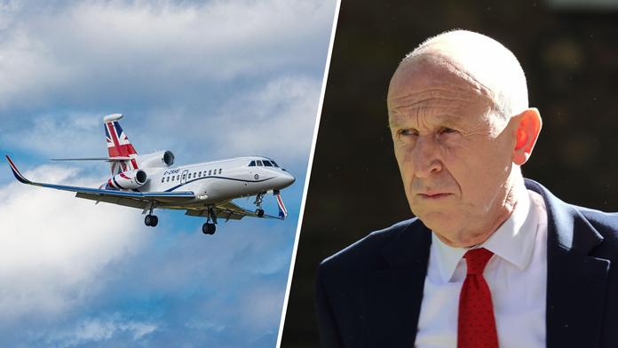 Letoun Dassault Falcon 900LX, ministr obrany Spojeného království John Healey