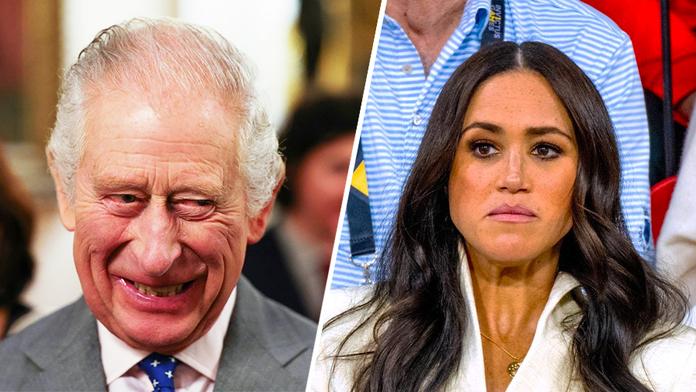 Král Karel III. a Meghan Markle