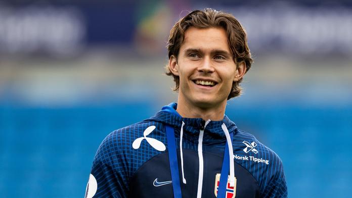 norský fotbalista Markus Solbakken v reprezentačním dresu