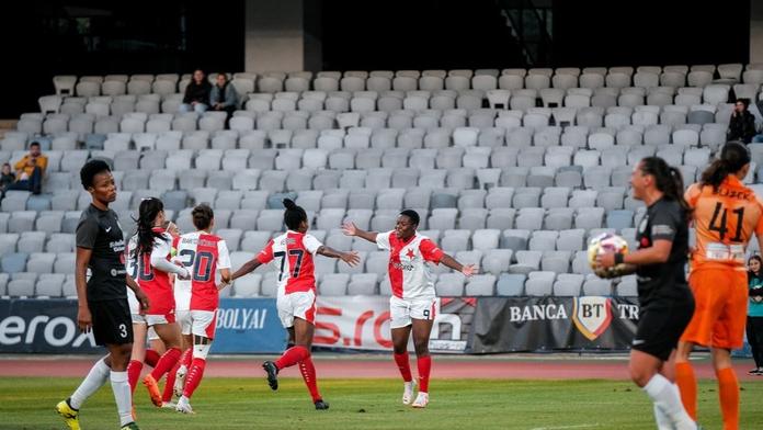 Slavia zničila Kluž i podruhé. Tentokrát dala šest gólů a je v Lize mistryň