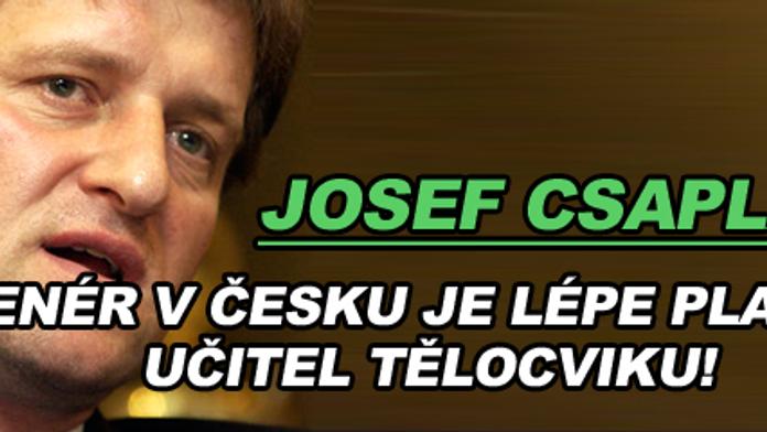 Csaplár: Trenér v Česku je lépe placený učitel tělocviku!