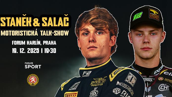 Před Vánoci se koná velká motoristická talk-show s Romanem Staňkem a Filipem Salačem