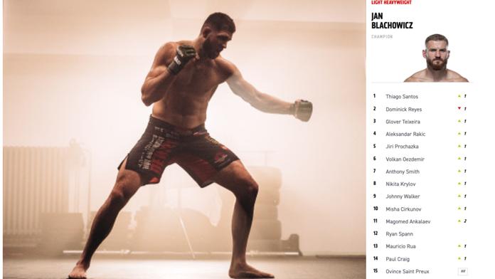 UFC upravilo žebříčky! Procházka jako první Čech vstoupil do TOP 5