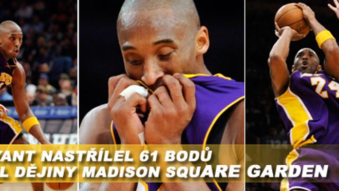 NBA: Bryant dal 61 bodů a přepsal dějiny Madison Square Garden