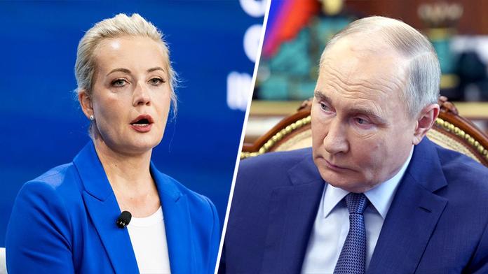 Julija Navalná a Vladimir Putin