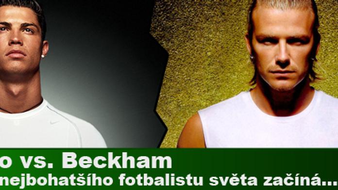 Ronaldo vs. Beckham: Souboj o nejbohatšího fotbalistu světa začíná