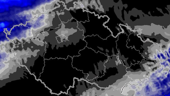 Mapa slunečního svitu (10. 10. 2026)