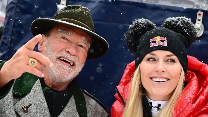 Arnold Schwarzenegger a Lindsey Vonnová