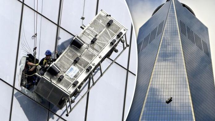 Hodiny hrůzy! Dělníci viseli na plošině mrakodrapu v New Yorku