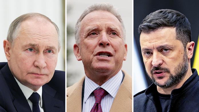 Vladimir Putin, Steve Witkoff a Volodymyr Zelenskyj