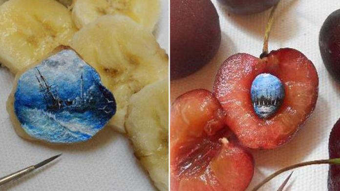 To je nádhera! Umělec maluje na miniaturní předměty. GALERIE