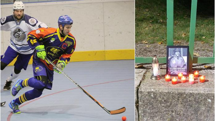 Hokejbalová extraliga se hrála pro zemřelého mistra světa!