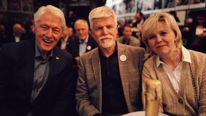 Bill Clinton, Petr Pavel a Eva Pavlová