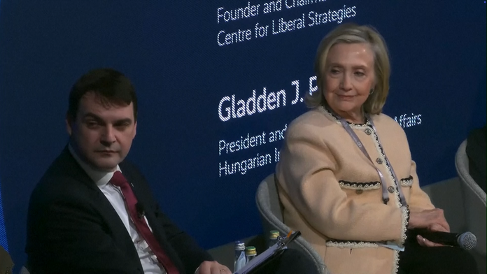 Petr Macinka a Hillary Clitonová