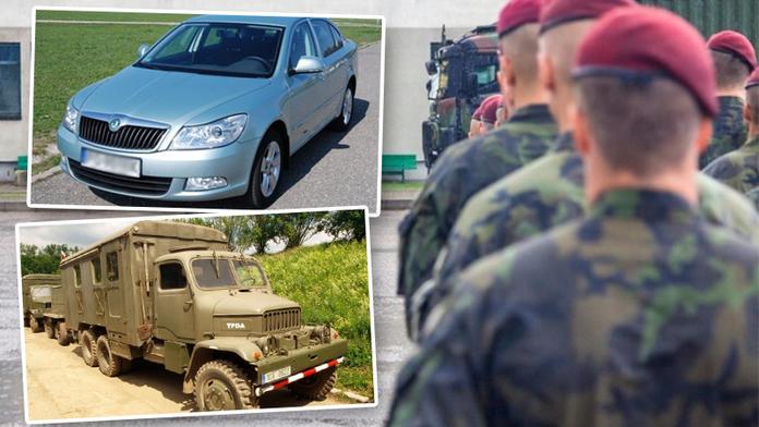 Obrana se zbavuje aut a techniky, pořiďte levně i vojenské speciály