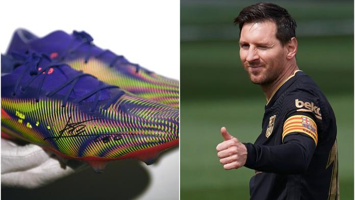 Messi se ukázal jako dobrák. Jeho kopačky pomůžou dětem v nemocnici