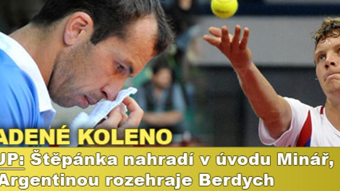 Berdych rozehraje utkání s Argentinou, Štěpánka nahradí v úvodu Minář