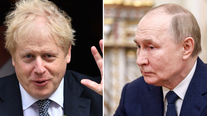 Putin a Johnson, Johnson a Putin