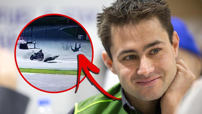 Hororový moment: Závodník letěl před motorkou, vstal a pokračoval