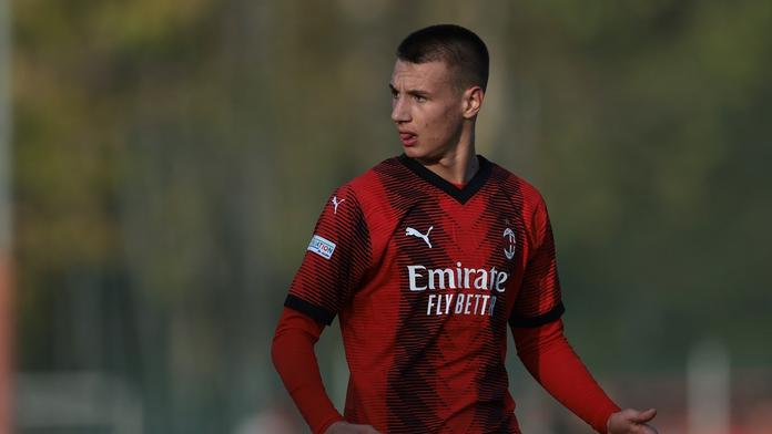 Talentovaný fotbalista AC Milán Francesco Camarda