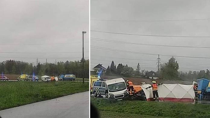 Tragická srážka čtyř aut na Vysočině! Jeden mrtvý, čtyři zranění