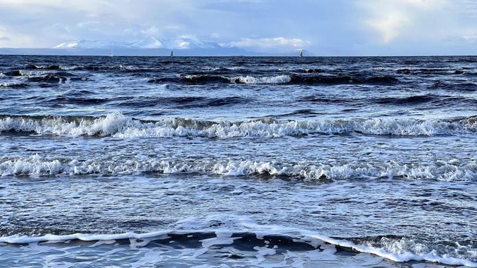 Pohled na oceán z Prestwicku