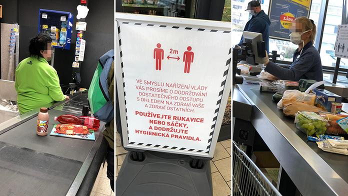 Pokladní nemají roušky, hlásí čtenáři. Vyrazili jsme na kontrolu! FOTO