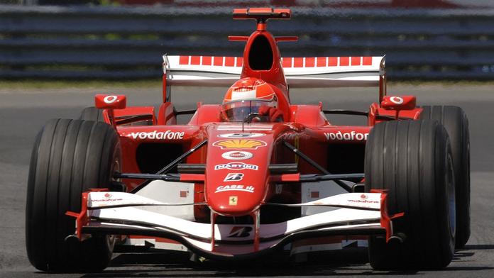 Michael Schumacher ve voze Ferrari