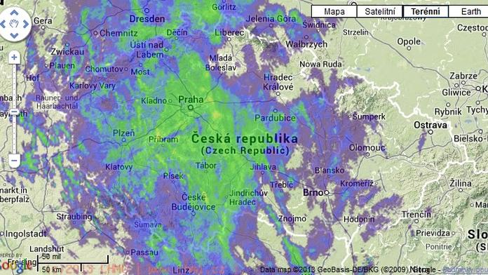 MAPA SRÁŽEK. Česko zaplavila velká voda. Podívejte se, jak je to s deštěm u vás