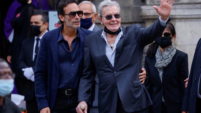 Alain Delon a jeho syn Anthony Delon, 10. 9. 2021 Paříž