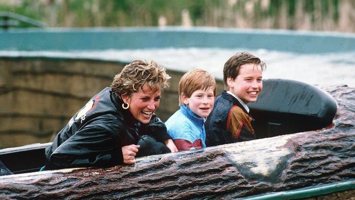 Princezna Diana s Harrym a Williamem
