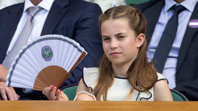 Princezna Charlotte na finále Wimbledonu