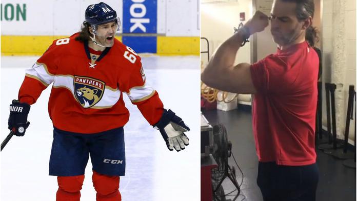 Jágr přistižen: Takhle nabírá svaly jen on, smí se to v NHL? VIDEO