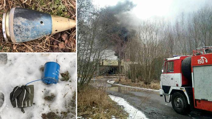 Hledá se viník výbuchu v Poličce. Hasiči nasadili tank i obrněnce