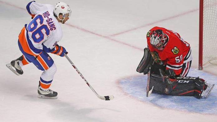 Číslo 66 a čínské jméno! První gól a NHL se ptá, kdo je Ho-Sang