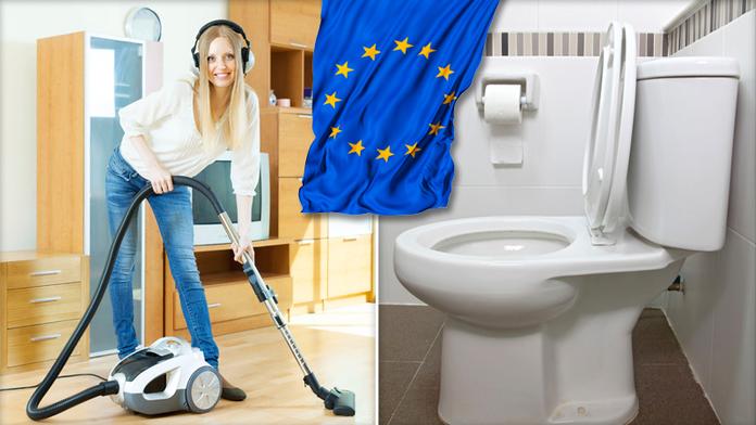 Nové šílené nápady EU: Omezí vodu na toaletách a zakáže výkonné vysavače!
