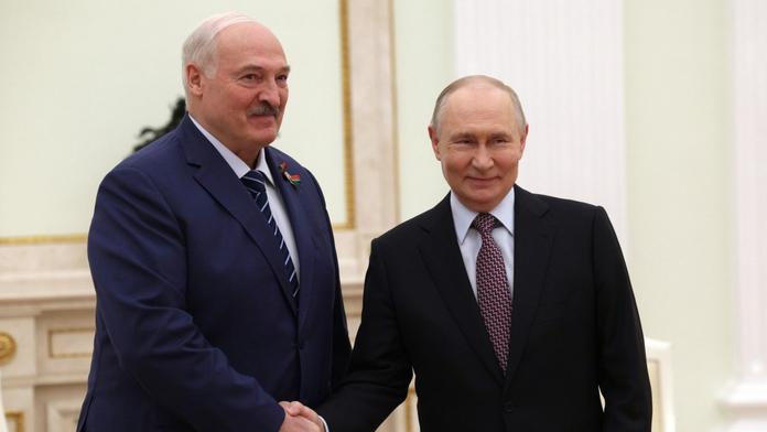 Alexandr Lukašenko a Vladimir Putin